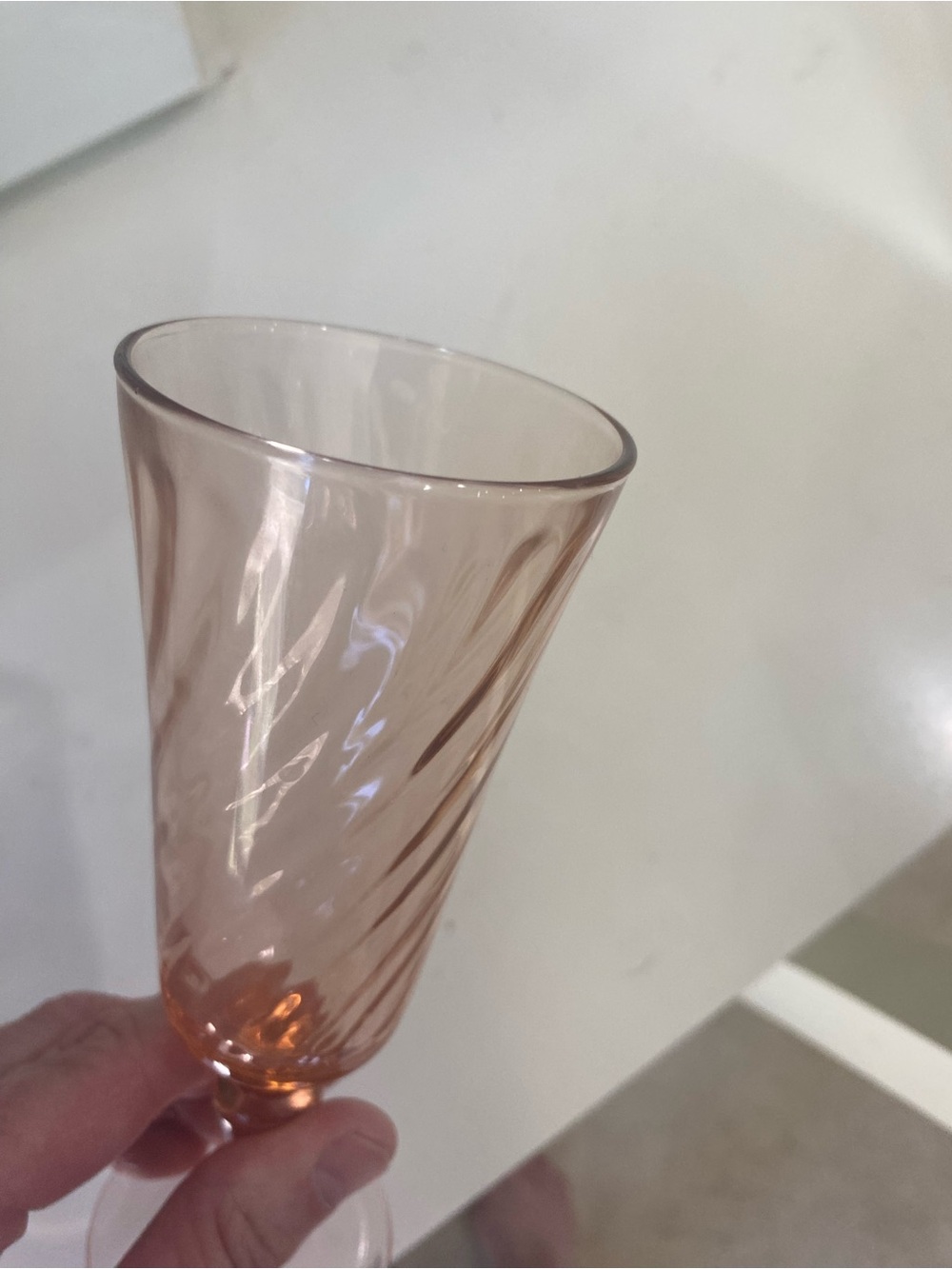 Vintage, Set of 7, Luminarc ROSALINE Champagne Flutes, Made in France - Picture 5 of 8